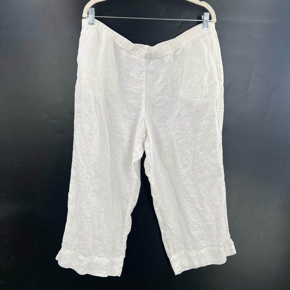 J. Jill‎ 100% linen coastal grandma lagenlook pants quiet luxury minimalist boho
